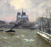 RKD Research Le chevet de Notre-Dame, vu du Pont de la Tournelle, effet de neige, 1902 gedateerd groot.jpg